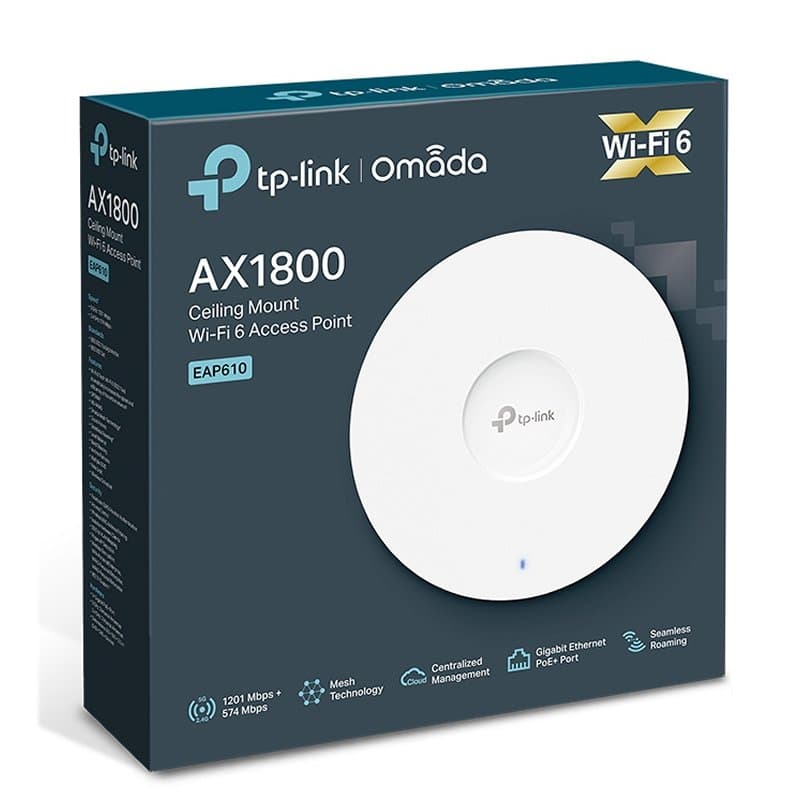 TP-Link EAP610 AP WiFi6 AX1800 Techo Dual 1xGbE - 4