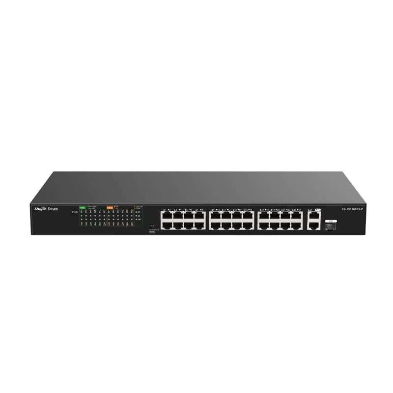 Reyee 24-Port 100Mbps + 1 Uplink Port 1000Mbps + 1