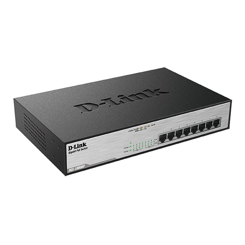 D-Link DGS-1008MP Switch 8xGB PoE - 2