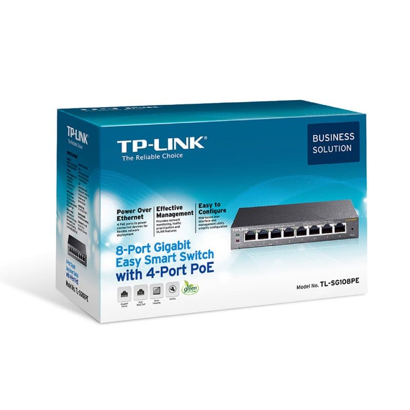 TP-LINK TL-SG108PE Switch 8xGB 4xGB PoE - 3