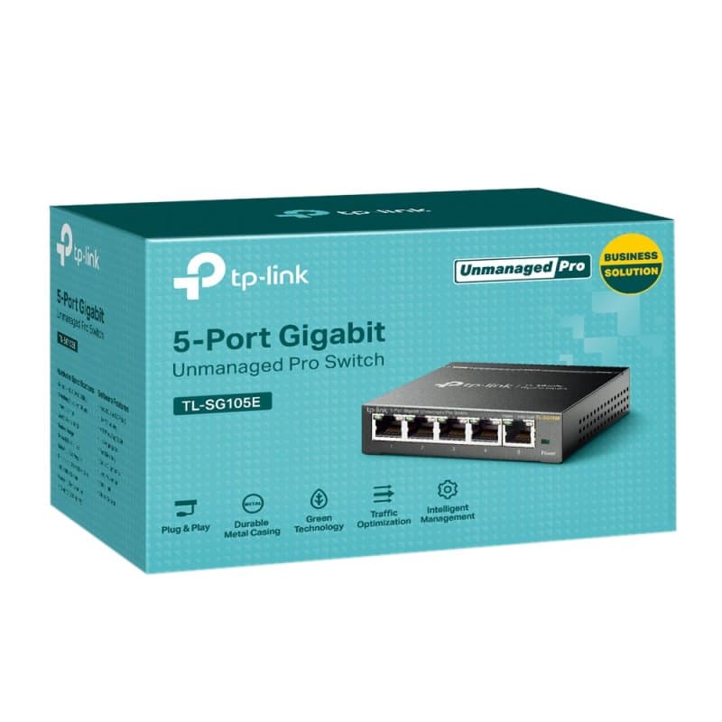 TP-LINK TL-SG105E Switch 5xGB Metal - 3