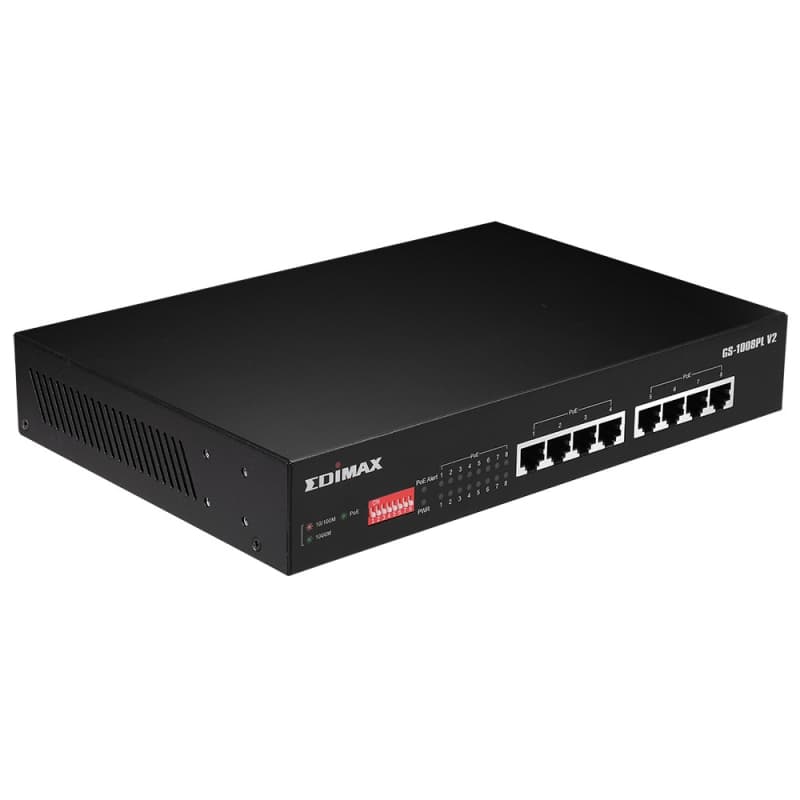 Edimax GS-1008PL V2 Switch 8xGbE PoE+ - 3