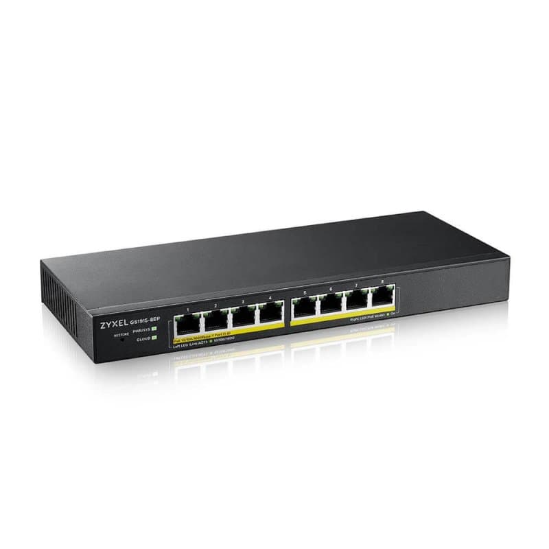 ZyXEL GS1915-8EP Smart Switch 8xGbE PoE 60W Nebula - 3