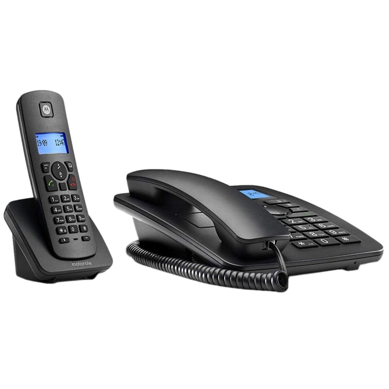 MOTOROLA C4201 Telefono Combo Fijo + DECT Negro - 2
