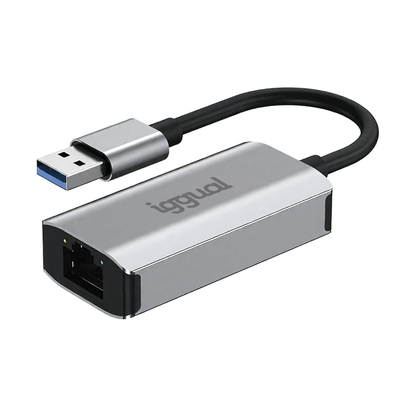 iggual Adaptador USB-A 3.0 a RJ45 Gigabit