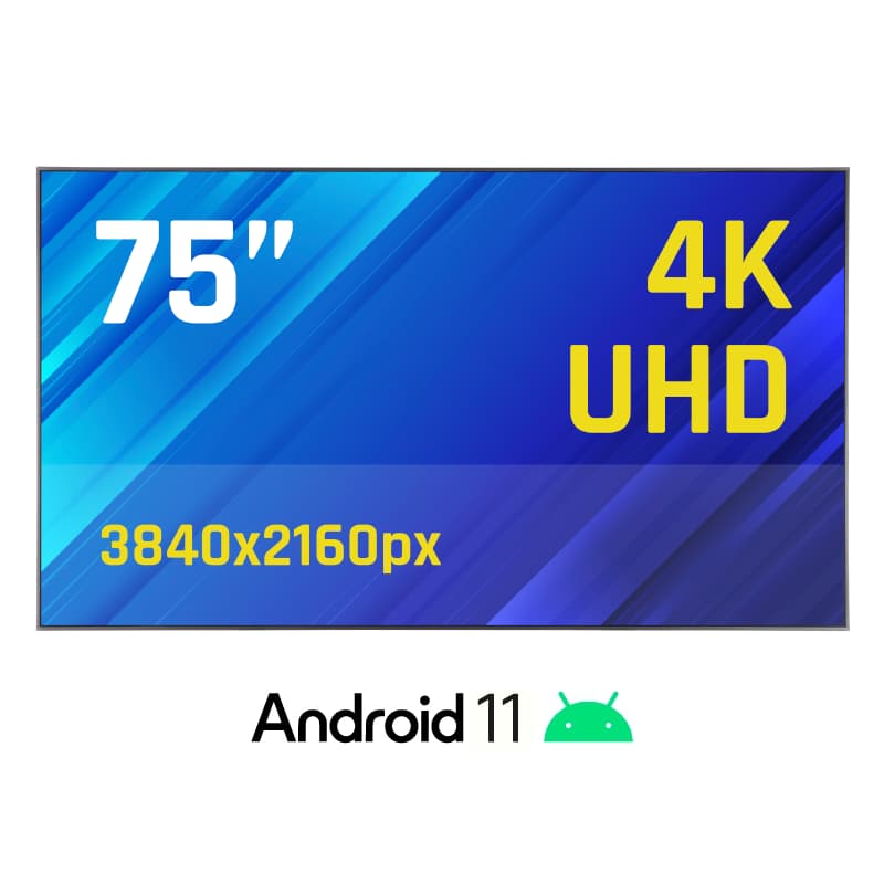 iggual Pantalla señalización 4K 75" Alto Brillo